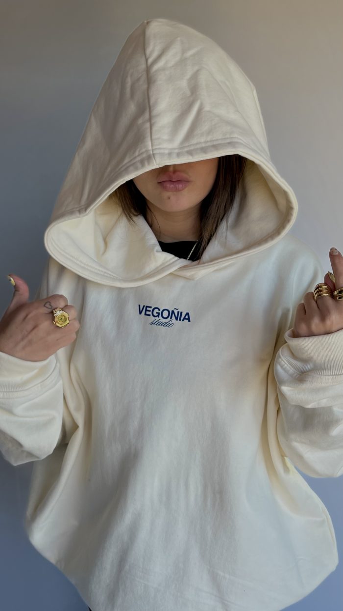 COOLORS HOODIE VAINILLA CREAM BLUE - Imagen 2