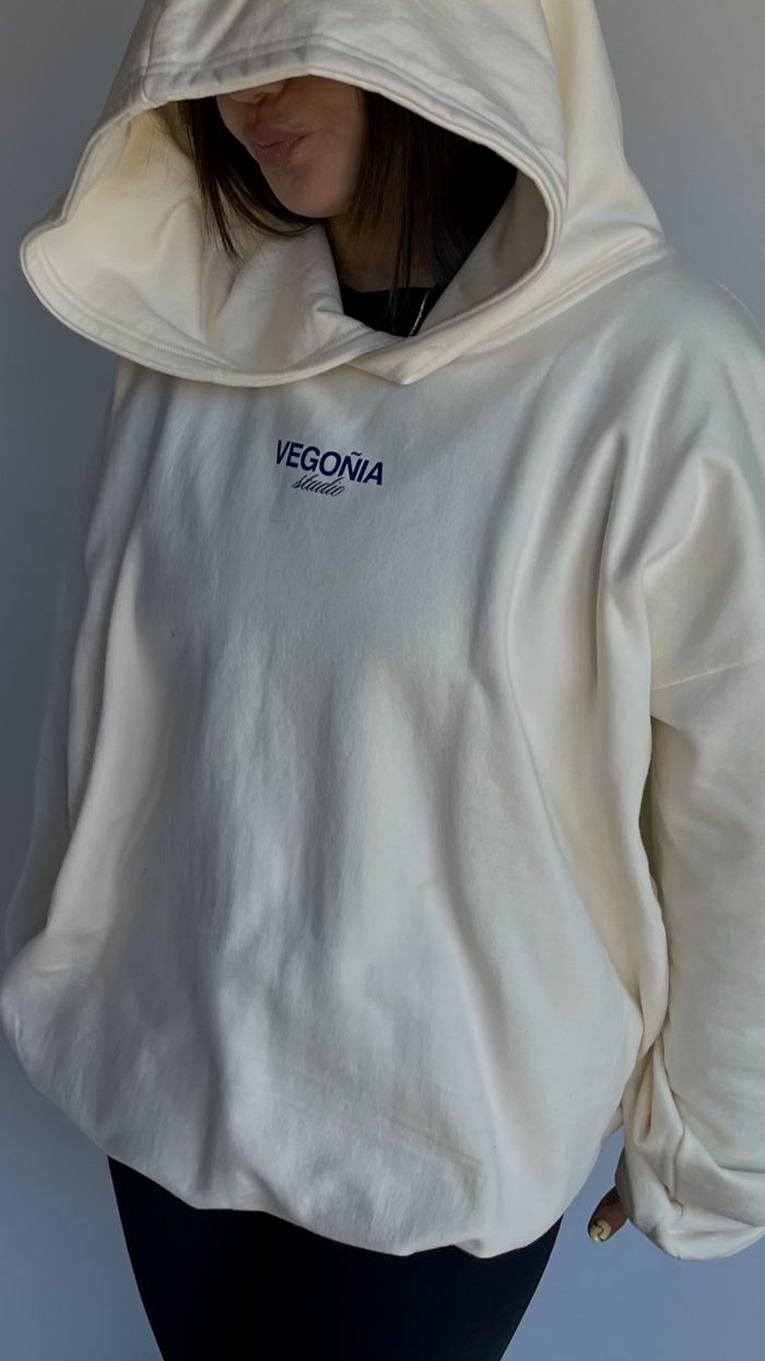 COOLORS HOODIE VAINILLA CREAM BLUE - Imagen 4