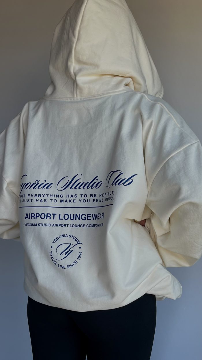 COOLORS HOODIE VAINILLA CREAM BLUE